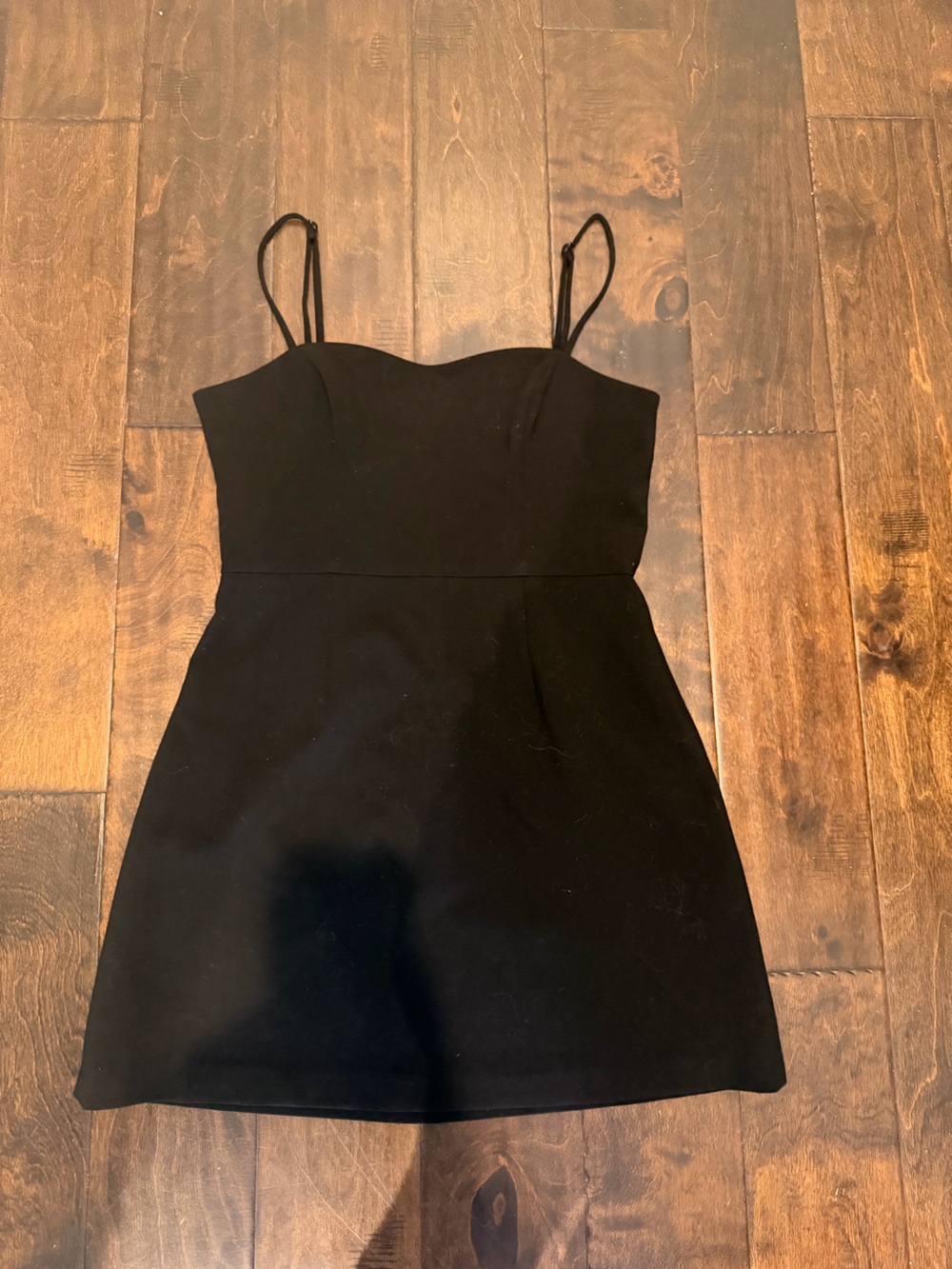 French Connection Black Mini Dress with Spaghetti Straps